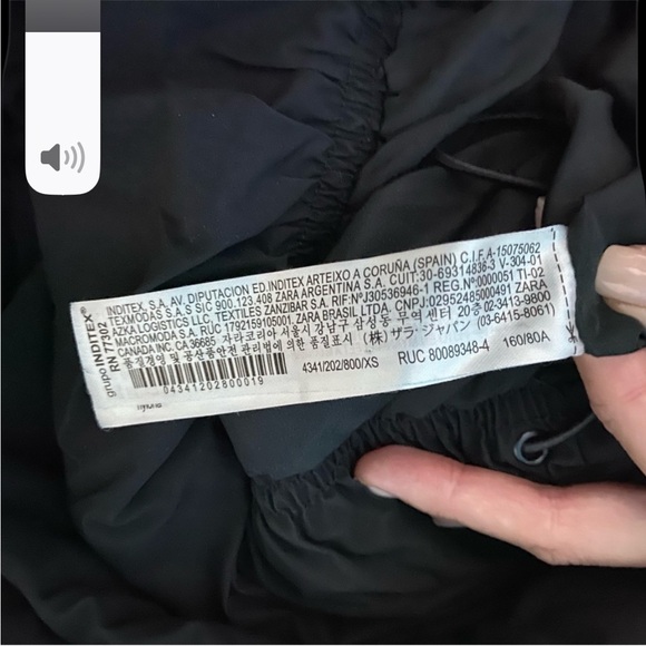 Zara puffer coat black XS puffer jacket RN73302 - Picture 9 of 10